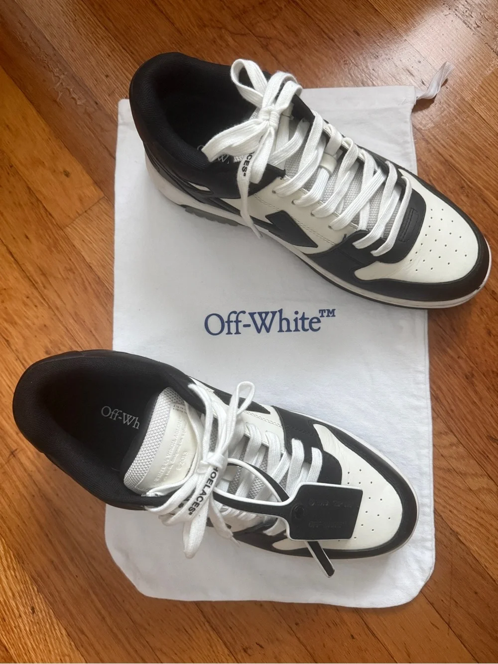 Off-White “Out of Office” Low Sneakers- White/Black Size EU 43